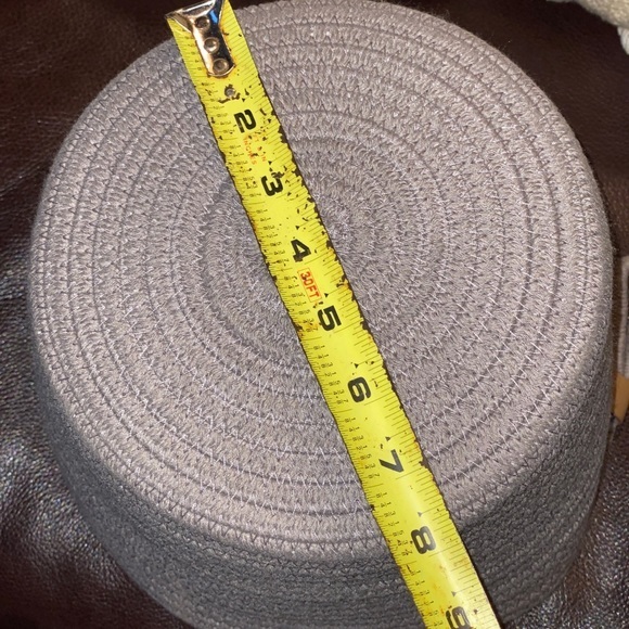 Gray woven rope bin - Picture 5 of 5